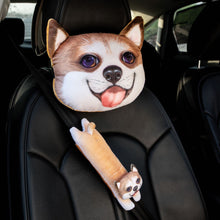 Load image into Gallery viewer, 3D Anime Car Accessories Car Decorations Interior Aesthetic Cat Or Dog Neck Pillow, Seat Belt Pad

