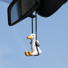 Load image into Gallery viewer, Swing Duck Mirror Hanging Car Cute Interior Rearview Mirrors Charms
