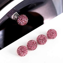 Load image into Gallery viewer, 4 piece / lot Car Tire Air Hats Tire Valve Caps Plastic Diamond Dustproof Caps
