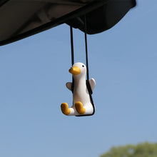 Load image into Gallery viewer, Swing Duck Mirror Hanging Car Cute Interior Rearview Mirrors Charms
