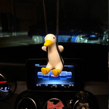 Load image into Gallery viewer, Swing Duck Mirror Hanging Car Cute Interior Rearview Mirrors Charms
