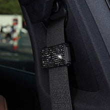 Load image into Gallery viewer, 2PCS Crystal Car Seat Belt Fastener Clip Ladies Rhinestone Pattern Car Accessories
