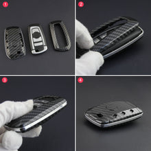 Load image into Gallery viewer, Carbon Fibre Car Key Case Car Remote Shell Cover For BMW 1 2 3 4 5 6 7 M Series X1 X3 X5 X6
