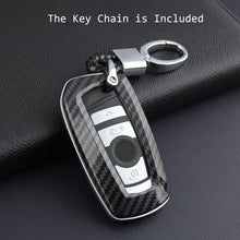 Load image into Gallery viewer, Carbon Fibre Car Key Case Car Remote Shell Cover For BMW 1 2 3 4 5 6 7 M Series X1 X3 X5 X6
