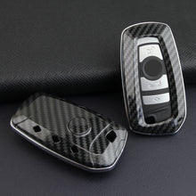 Load image into Gallery viewer, Carbon Fibre Car Key Case Car Remote Shell Cover For BMW 1 2 3 4 5 6 7 M Series X1 X3 X5 X6
