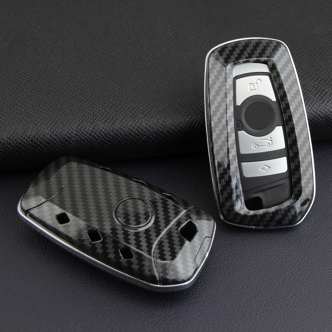 Carbon Fibre Car Key Case Car Remote Shell Cover For BMW 1 2 3 4 5 6 7 M Series X1 X3 X5 X6