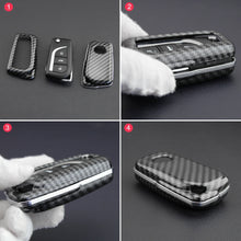 Load image into Gallery viewer, Carbon Fiber Car Key Case Car Remote Shell Cover Fit For Toyota Camry C-HR
