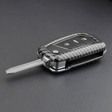 Load image into Gallery viewer, Carbon Fiber Car Key Case Car Remote Shell Cover Fit For Toyota Camry C-HR
