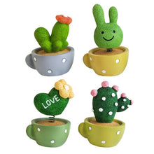 Load image into Gallery viewer, Car Accessories Cute Spring Plant Cactus Small Potted Ornament Decoration
