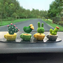 Load image into Gallery viewer, Car Accessories Cute Spring Plant Cactus Small Potted Ornament Decoration
