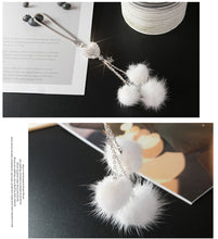 Load image into Gallery viewer, Crystal Diamond Ball Heart Shape Rearview Mirror Pendant Car Decoration Pendant
