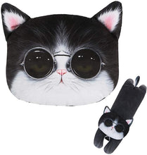 Load image into Gallery viewer, 3D Anime Car Accessories Car Decorations Interior Aesthetic Cat Or Dog Neck Pillow, Seat Belt Pad
