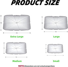 Load image into Gallery viewer, Foldable Car Windshield Sun Shade Umbrella UV Cover Car Front Window Protection
