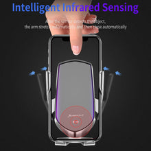 Load image into Gallery viewer, 10W Car Phone Fast Charging Mount Compatible with Huawei Samsung Smart Sensor
