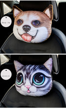 Load image into Gallery viewer, 3D Anime Car Accessories Car Decorations Interior Aesthetic Cat Or Dog Neck Pillow, Seat Belt Pad
