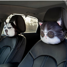 Load image into Gallery viewer, 3D Anime Car Accessories Car Decorations Interior Aesthetic Cat Or Dog Neck Pillow, Seat Belt Pad
